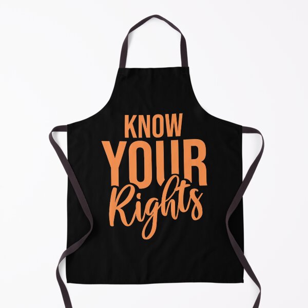 Item preview, Know Your Rights Activism Justice Freedom Quote designed and sold by shirt-o-mat.