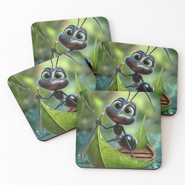 Item preview, Happy Ant in a Leaf Boat on a Water Adventure designed and sold by Artessie.