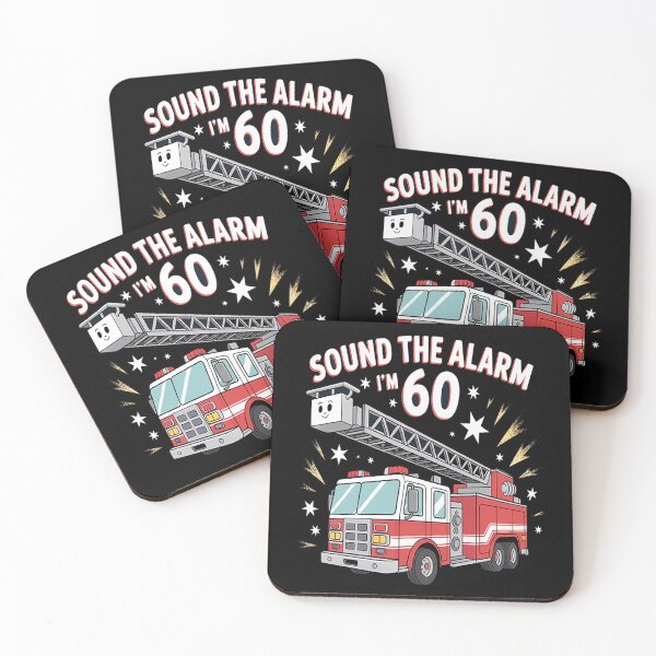 Item preview, Sound The Alarm I'm 60 Fire Engine Firefighter 60th Birthday designed and sold by HaiharryCartoon.