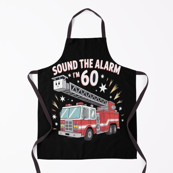 Item preview, Sound The Alarm I'm 60 Fire Engine Firefighter 60th Birthday designed and sold by HaiharryCartoon.