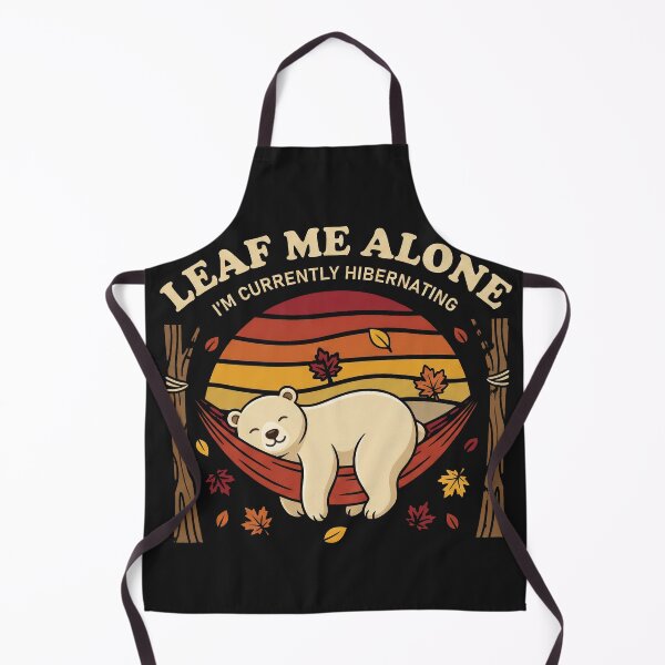 Item preview, Leaf Me Alone Hibernating Pun designed and sold by AdyKurniawan.