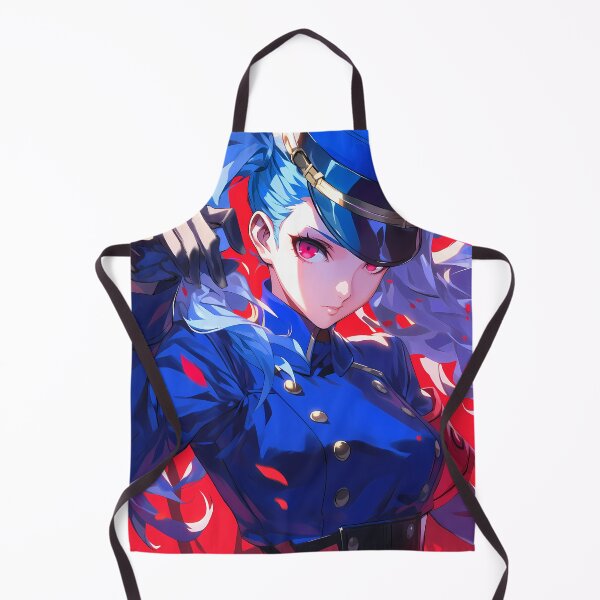 Item preview, Justine Caroline Persona 5 Blue Hair Glasses Portrait designed and sold by Tokyonomad.
