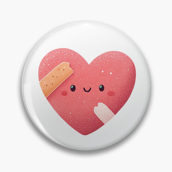Item preview, Cute Kawaii Heart with Bandage – Wholesome Valentine Love  designed and sold by AseriaSun.