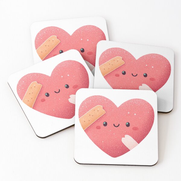 Item preview, Cute Kawaii Heart with Bandage – Wholesome Valentine Love  designed and sold by AseriaSun.
