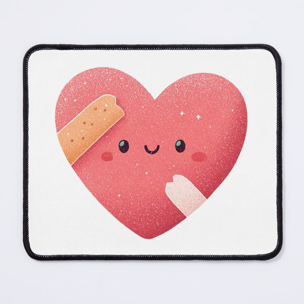 Item preview, Cute Kawaii Heart with Bandage – Wholesome Valentine Love  designed and sold by AseriaSun.