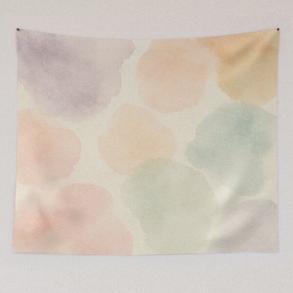Item preview, Soft Pastel Watercolor Blobs – Minimal Abstract Pattern designed and sold by myforestfog.