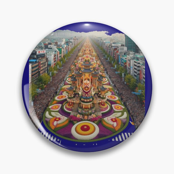 Item preview, Grand Floral City Parade in South Korea – Realistic Festival Scene designed and sold by PaintMeWorld.