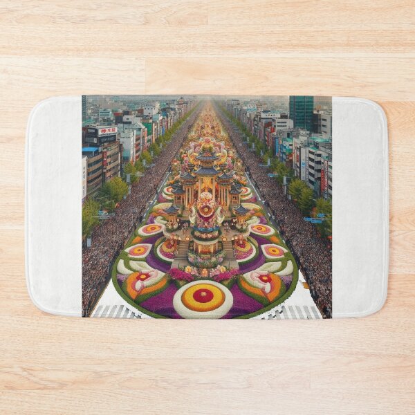 Item preview, Grand Floral City Parade in South Korea – Realistic Festival Scene designed and sold by PaintMeWorld.