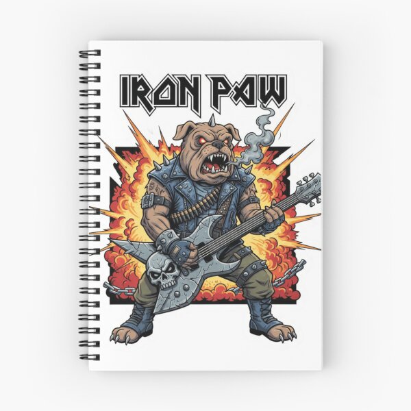 Item preview, Iron Paw – Heavy Metal Dog Rock Band Parody Sticker designed and sold by Imaginarium of Chaos falcon88 .