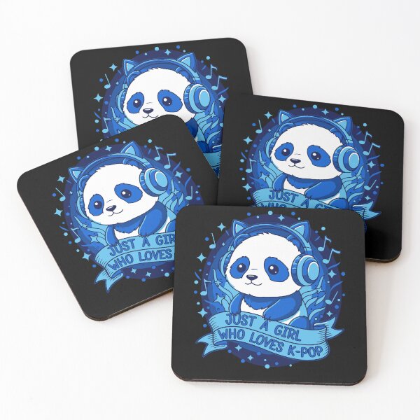 Item preview, Just A Girl Who Loves K-Pop Cute Kpop Music Panda designed and sold by LuminOrb.