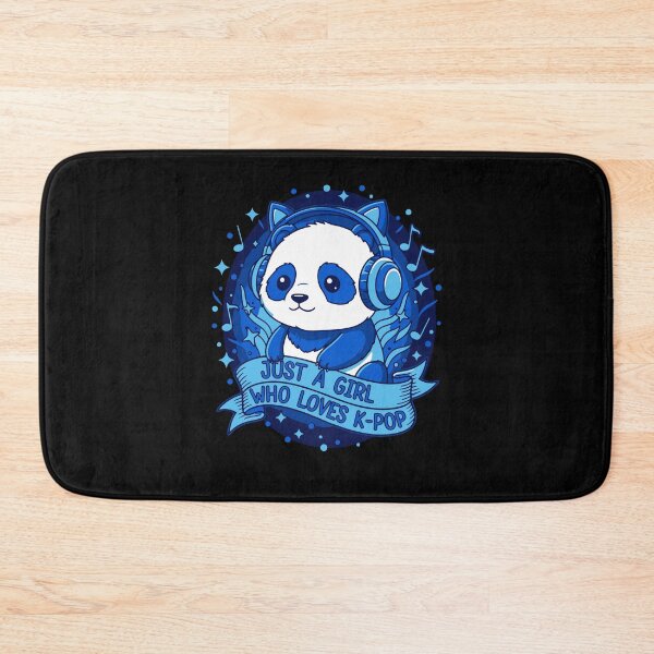 Item preview, Just A Girl Who Loves K-Pop Cute Kpop Music Panda designed and sold by LuminOrb.