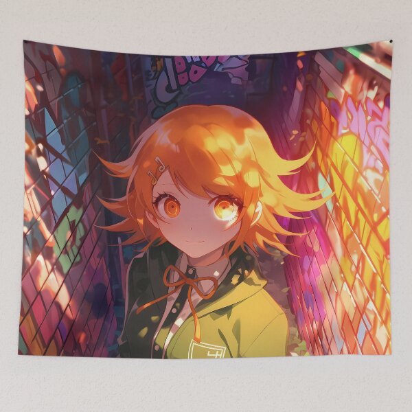 Item preview, Chihiro Fujisaki Danganronpa Sunlit Alleyway Graffiti Mood designed and sold by Tokyonomad.