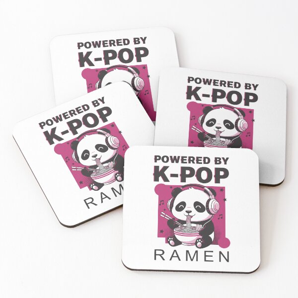 Item preview, Powered By K-Pop Ramen Cute Kpop Korean Music designed and sold by LuminOrb.