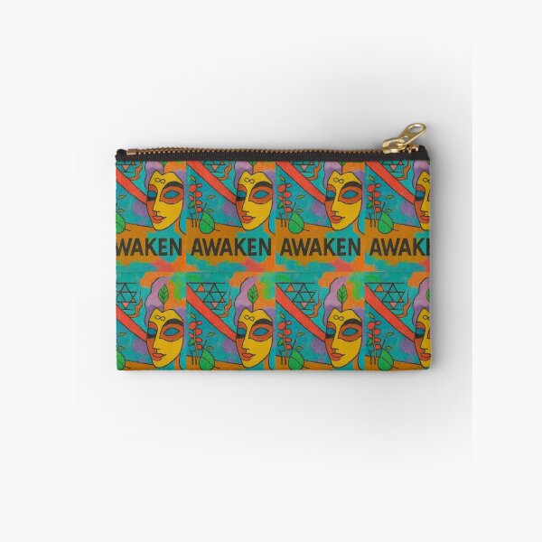 Item preview, Awaken - Colorful Abstract Painting with Meditative Face designed and sold by ARTGENERATESART.