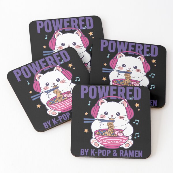 Item preview, Powered By K-Pop And Ramen Kpop Korean Music Anime designed and sold by LuminOrb.