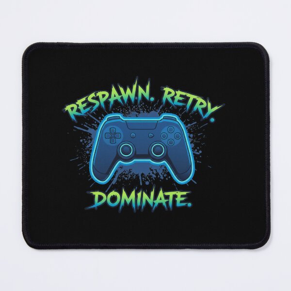 Item preview, Respawn Retry Dominate Funny Gamer Shirt designed and sold by MotivaChic.