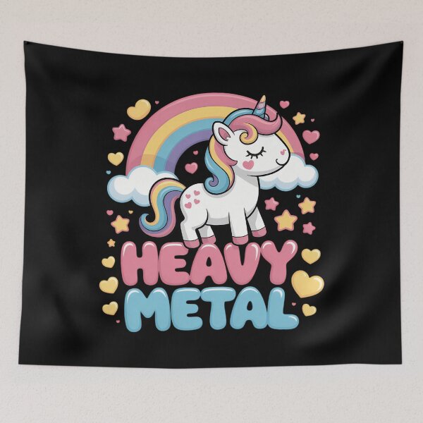 Item preview, Heavy Metal Unicorn Death Metal Rock Music Punk designed and sold by LittleBO5.