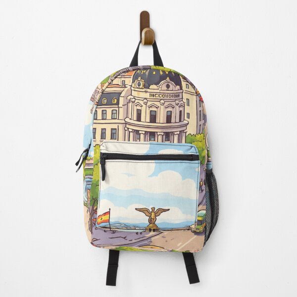 Item preview, Illustration of Madrid – Iconic Skyline | Minimalist Urban Art designed and sold by DrizzyV.