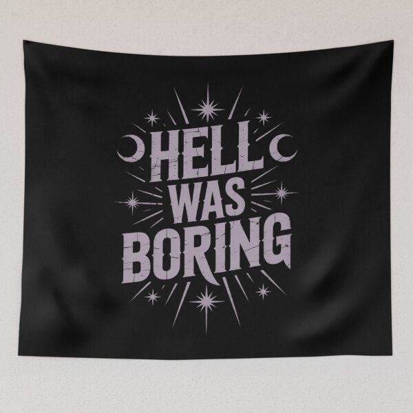 Item preview, Hell Was Boring - Aesthetic Emo Goth designed and sold by LittleBO5.