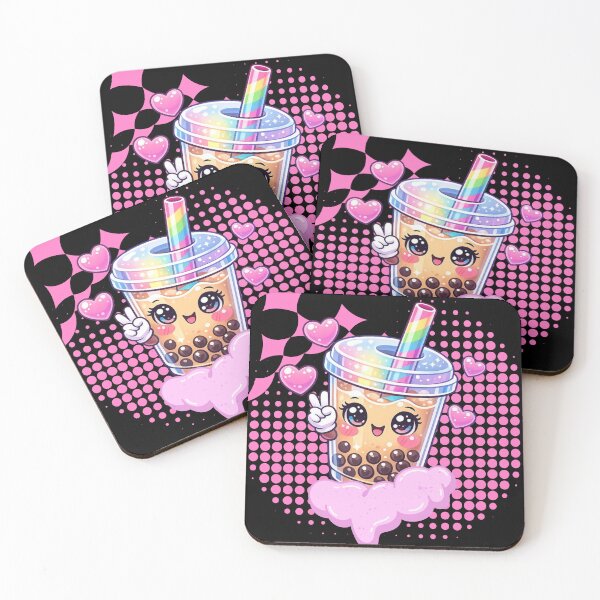 Item preview, Cute Kawaii Boba Tea – Adorable Pastel Bubble Tea Cartoon designed and sold by MeghannsMinimalMeals.