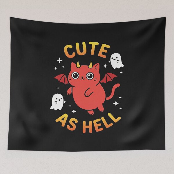 Item preview, Cute As Hell Devil Cat designed and sold by AdyKurniawan.