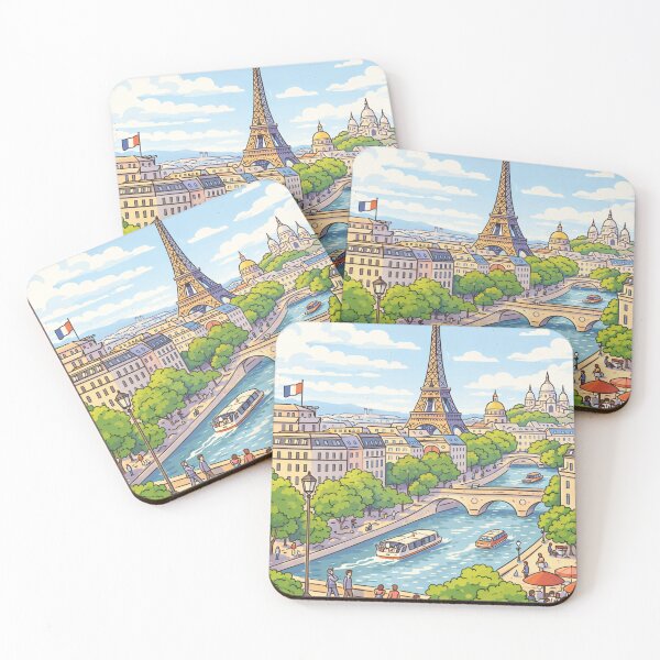 Item preview, Ilustración de París – Torre Eiffel y Sena designed and sold by DrizzyV.
