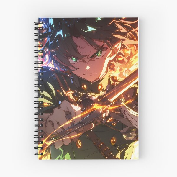 Item preview, Guren Ichinose Seraph End Orange Glow Blue Sparks Focused Power designed and sold by Tokyonomad.