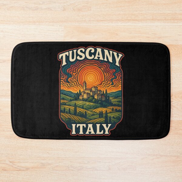 Item preview, Tuscany Italy Retro Trippy Art designed and sold by TomFrontierArt.