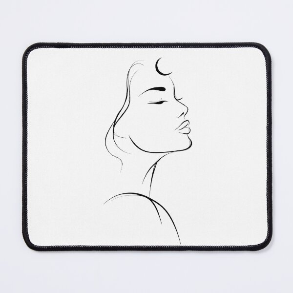 Item preview, Moon Whisper – Minimal Feminine Line Art Profile designed and sold by MoonSoul Studio.