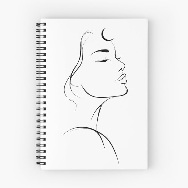 Item preview, Moon Whisper – Minimal Feminine Line Art Profile designed and sold by MoonSoul Studio.