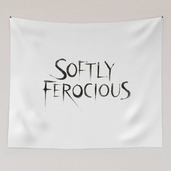 Item preview, Softly Ferocious – Subtle Typographic Design designed and sold by MaBakerArt.