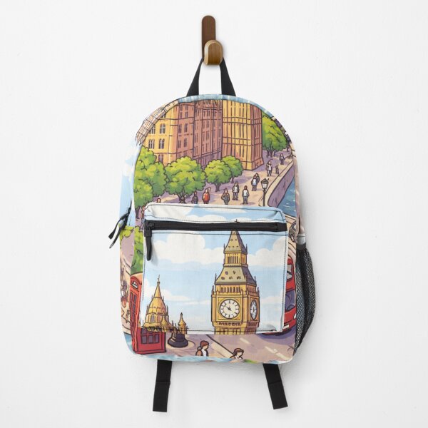 Item preview, London Illustration – Big Ben and Thames | Urban Drawing designed and sold by DrizzyV.