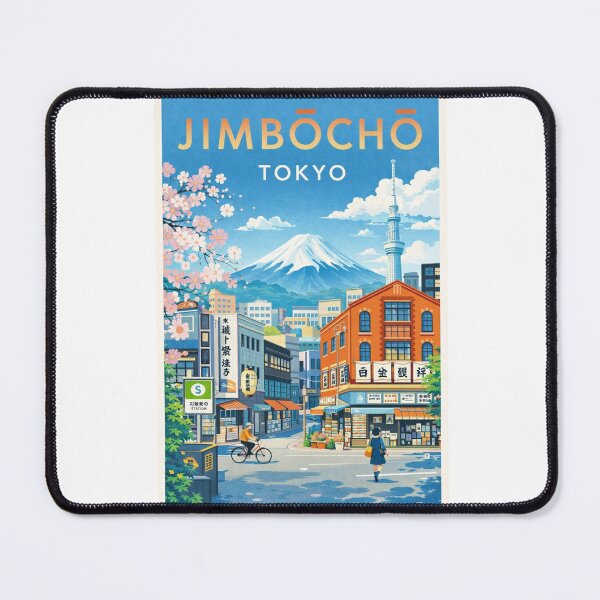 Item preview, Jimbocho Tokyo with Mount Fuji, Sakura and Skytree View designed and sold by Aryabek.