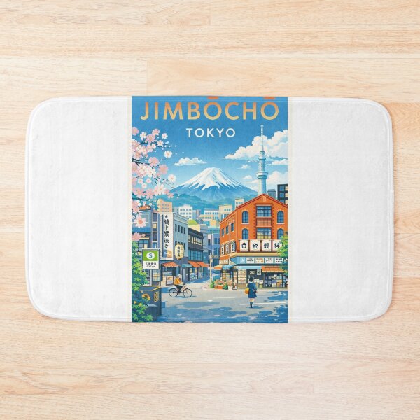 Item preview, Jimbocho Tokyo with Mount Fuji, Sakura and Skytree View designed and sold by Aryabek.