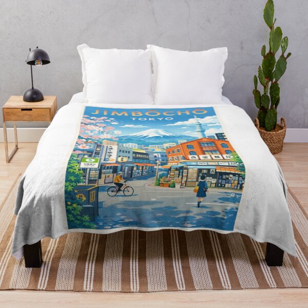 Item preview, Jimbocho Tokyo with Mount Fuji, Sakura and Skytree View designed and sold by Aryabek.