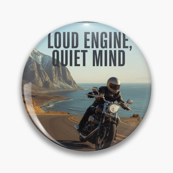 Item preview, “Loud engine, quiet mind” silence in the head and the sound of the engine that says it all. designed and sold by Nikoverse.