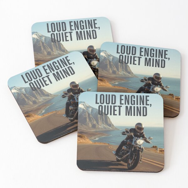 Item preview, “Loud engine, quiet mind” silence in the head and the sound of the engine that says it all. designed and sold by Nikoverse.