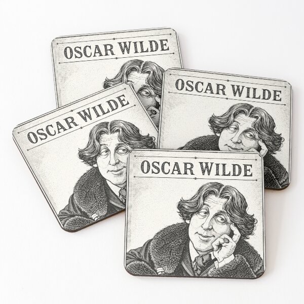 Item preview, Oscar Wilde as a victorian newspaper caricature designed and sold by bluefrog.