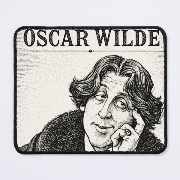 Item preview, Oscar Wilde as a victorian newspaper caricature designed and sold by bluefrog.