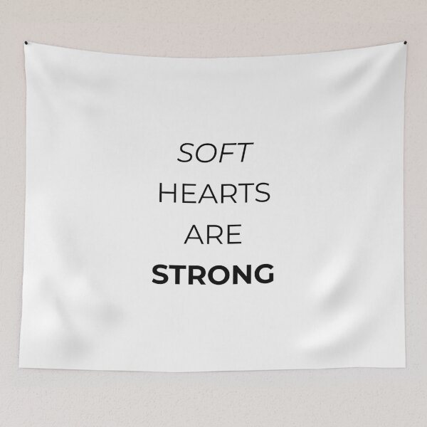 Item preview, Soft hearts are strong! designed and sold by Mikidesign1988.