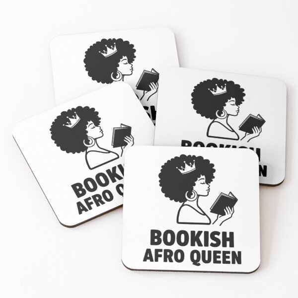 Item preview, Smart Black Bookish – Black Girl Reading Typography Design designed and sold by KivaroArt.