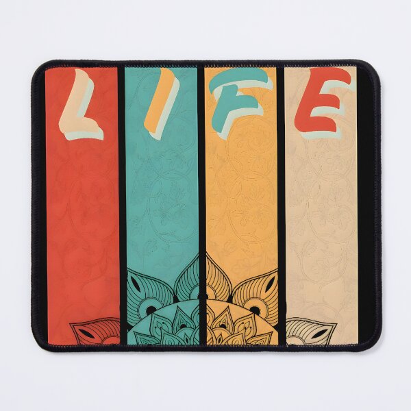 Item preview, Life Is Beautiful Retro Mandala Art designed and sold by Deep-Fold.
