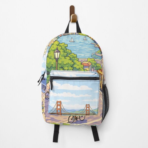 Item preview, Illustration of San Francisco – Golden Gate and Cable Car | Urban Art designed and sold by DrizzyV.