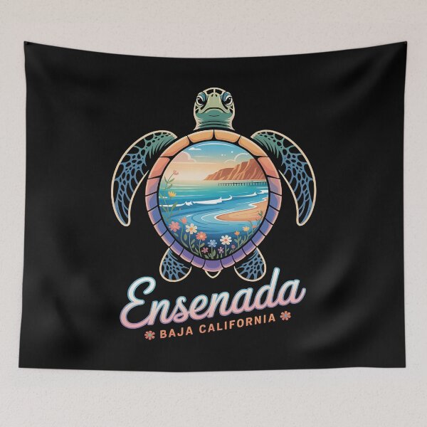 Item preview, sunset tropical – plumeria – vacation – travel coastal - turtle art - tropical turtle - ocean vibes - beach sunset - coastal sunset - sea of cortez - tropical flowers - palm leaves - island vibes designed and sold by JansenGS.