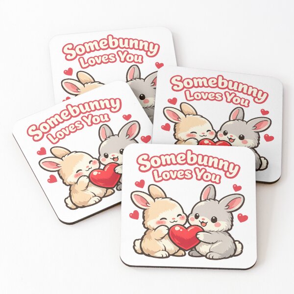 Item preview, Somebunny Loves You – Cute Valentine Bunnies designed and sold by Mix Mood.