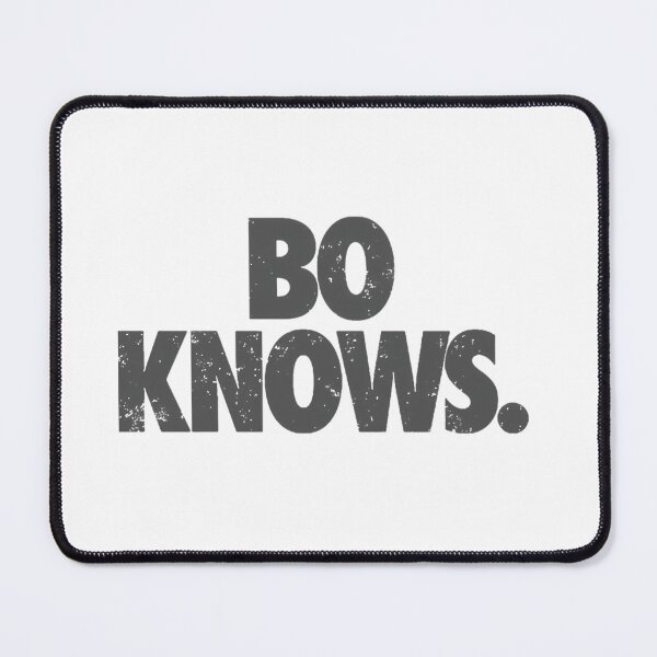 Item preview, Bo Knows Gray Vintage Text Logo designed and sold by nuwanlasantha.