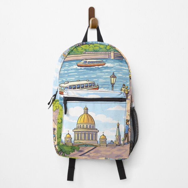 Item preview, Illustration of St. Petersburg – Cathedral and Canals | Modern Classical Art designed and sold by DrizzyV.