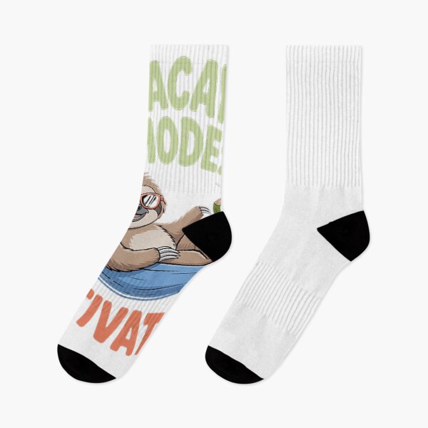 Item preview, Sloth Vacay Mode Activated Chill Vacation vibes designed and sold by mandiana.