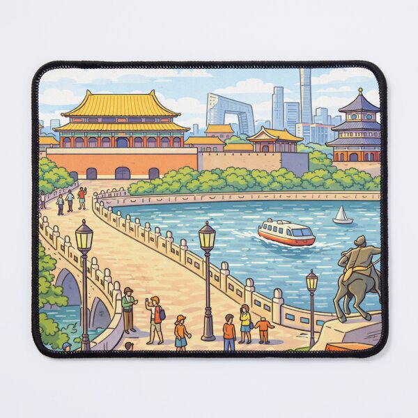 Item preview, Illustration of Beijing – Forbidden City and Chinese Architecture | Urban Design designed and sold by DrizzyV.