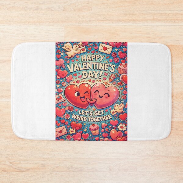Item preview, Funny Valentine’s Day Hearts with “Let’s Get Weird Together” Vibe designed and sold by Aryabek.